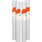 Novelio classic - lot de 4 rouleaux - voile de rnovation cellulose lisse prpeint 200 g / m l. 25 ...