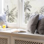 Adh�sif pour vitre occultant palmier 40x100cm ? brise - vue d�coratif pour salles de bain et bureaux ...