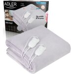 Adler - couverture électrique ad 7426 chauffe - lit électrique 60 w gris polaire, polyester Adler - couverture électrique ad 7426 chauffe - lit électrique 60 w gris polaire, polyester
