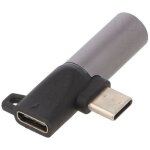 Adnauto - adaptateur usb 3. 0 jack 3. 5mm femelle usb c femelle vers usb c male