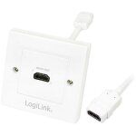 Bloc prise murale encastrable - hdmi - blanc Bloc prise murale encastrable - hdmi - blanc