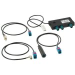 Adnauto - kit adaptateurs antenne amplifiee am fm - dab dab + fakra male universel