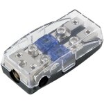 Porte - fusible mini anl - argent - 1 x 35 mm2 + 2 x 20 mm2