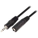 Rallonge jack male vers jack femelle 3. 5mm 1. 8m