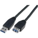 Rallonge usb 3. 0 a male vers a femelle 1. 8m noir