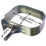 Adnauto - sangle echappement 170x165mm compatible avec citroen ou peugeot
