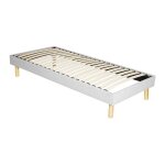 Sommier tapissier 160x200 cm - 18 cm - compatible avec tous matelas - confort optimal - montage rapide ...