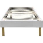 Sommier tapissier 90x200 cm - 18 cm - compatible avec tous matelas - confort optimal - montage rapide ...