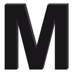 Lettre dcorative plexiglass noir. - m - 25 cm