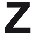 Lettre d�corative plexiglass noir. - z - 20 cm
