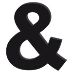 Lettre d�corative plexiglass noir. - & - 10 cm