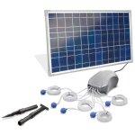 A�rateur de bassin solaire 25w 600l / h pompe a�ration de bassin oxyg�ne esotec 101076