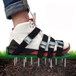 Arateur de pelouse chaussures arateur de pelouse chaussures  pointes avec 4 sangles rglables et scarificat ...