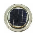Aérateur solaire extracteur optima modèle - champignon solaire inox Aérateur solaire extracteur optima modèle - champignon solaire inox