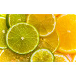 Hxadeco - affiche cuisine rondelles de citrons - 60x40cm - made in france