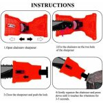 Affuteuse chaine tronconneuse avec kit de 3 pierres � aiguiser affuteuse de chaine tronconneuse kit affutage ...