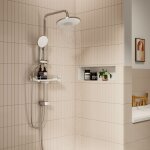 S'afielina colonne de douche sans robinetterie systme de douche avec 3 modes de pulvrisation douchette ...