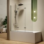 S'afielina - pare - baignoire relevable en verre de scurit tremp (esg) de 6 mm, paroi de baignoire ...