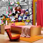 Ag art - papier peint xxl intisse mickey bd blanc disney 360x270 cm Ag art - papier peint xxl intisse mickey bd blanc disney 360x270 cm