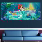 Poster gant ariel la petite sirene princesse disney intisse 202x90 cm