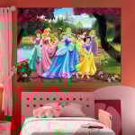 Poster xxl intisse château princesse disney 155x115 cm Poster xxl intisse château princesse disney 155x115 cm
