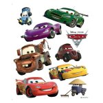Stickers géant cars flash mcqueen et martin Stickers géant cars flash mcqueen et martin