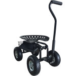 Ag22 siège de jardin sur roues en noir tabouret pour jardinier avec bac de rangement chariot pour le ... Ag22 siège de jardin sur roues en noir tabouret pour jardinier avec bac de rangement chariot pour le ...