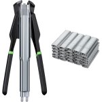 Agrafeuse automatique de cl�ture pince de circlips pince de cl�ture m�tallique avec 2500 pi�ces cl�ture ...