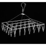 Ahlsen - 1 schoir en acier inoxydable, porte - chaussettes coupe - vent rectangulaire polyvalent, livr ...