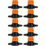 Ahlsen - 10 pi�ces vanne de commutation d'irrigation goutte � goutte 4 / 7 connecteur de tube d'irrigation ...