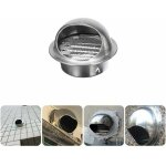Ahlsen - 100mm a�rateur dair grille, hotte ext�rieure tuyau d�chappement de fum�e sortie dair ventilation, ...