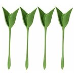 Ahlsen - 12 pi�ces porte - serviette fleur creative en plastique fleur outil rouleau vert conception ...