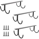 Ahlsen - lot de 3 porte - gobelets rustiques sous armoire, porte - gobelets sous tagre 12 crochets ...