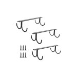 Ahlsen - lot de 3 porte - gobelets rustiques sous armoire, porte - gobelets sous tagre 12 crochets ...