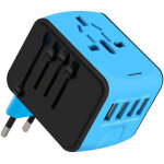 Ahlsen - adaptateur voyage, adaptateur prise universelle 4 ports usb & prise ac, adaptateur prise france ...