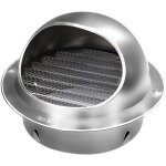 Ahlsen - a�rateur rond avec grille en acier inoxydable grille ronde couvercle de ventilation sortie d'�vacuati ...