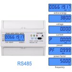 Ahlsen dts6619 - 017 triphas  quatre fils, lcd 7p, montre d'nergie rtroclaire avec compteur d'nergie ...