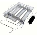 Ahlsen - g�n�rateur de fum�e froide en acier inoxydable avec 2 crochets � viande + 1 brosses de nettoyage ...