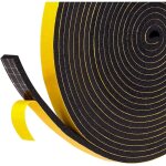 Ahlsen joint adhsif en bande pour porte fentre, 1 rouleaux 12mm x 6 mm x 3m, joint isolant en mousse ...