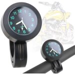 Ahlsen - montre de guidon modifi�e pour moto, v�lo, v�hicule �lectrique, montre - horloge, calendrier, ...