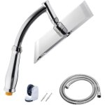 Ahlsen - pomme de douche � effet pluie en acier inoxydable de 20, 3 cm, pommeau de douche haute pression, ...