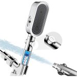 Ahlsen - pommeau de douche conomiseur d'eau avec tuyau de 2 m, pommeau de douche avec filtre, douche ...