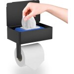 Porte papier toilette, guiguzi porte papier toilette mural sans perçage avec Étagères et boîte à lingettes ... Porte papier toilette, guiguzi porte papier toilette mural sans perçage avec Étagères et boîte à lingettes ...