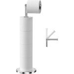 Ahlsen porte papier toilette sur pied, distributeur en acier inoxydable, support hygi�nique d�rouleur ...