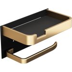 Porte - rouleau de papier toilette avec tagre, support de papier toilette simple, distributeur de rouleau ...