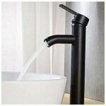 Ahlsen robinet noir mat cuivre mitigeur lavabo salle de bain robinet eau chaud froid mate bassin robinetterie ...