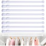 Ahlsen tringle rideau sans percage, 8 pcs 40 - 70cm barre rideau sans per�age t�lescopique per�age tringle ...