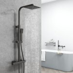 Aica sanitaire - aica colonne de douche thermostatique avec mitigeur ensemble de douche hauteur r�glable ...