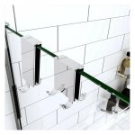 Aica crochet paroi de douche pat�re crochet double porte - serviette