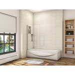 Aica sanitaire - aica écran de baignoire 40x130cm pare - baignoire fixé en 6mm verre anticalcaire Aica sanitaire - aica écran de baignoire 40x130cm pare - baignoire fixé en 6mm verre anticalcaire